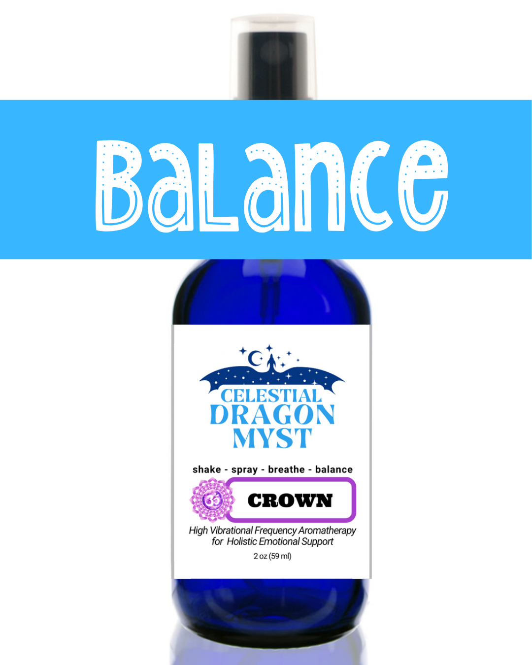 Balance CROWN CHAKRA - Organic Dragon Myst
