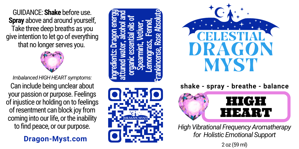 Balance HIGH HEART CHAKRA - Organic Dragon Myst