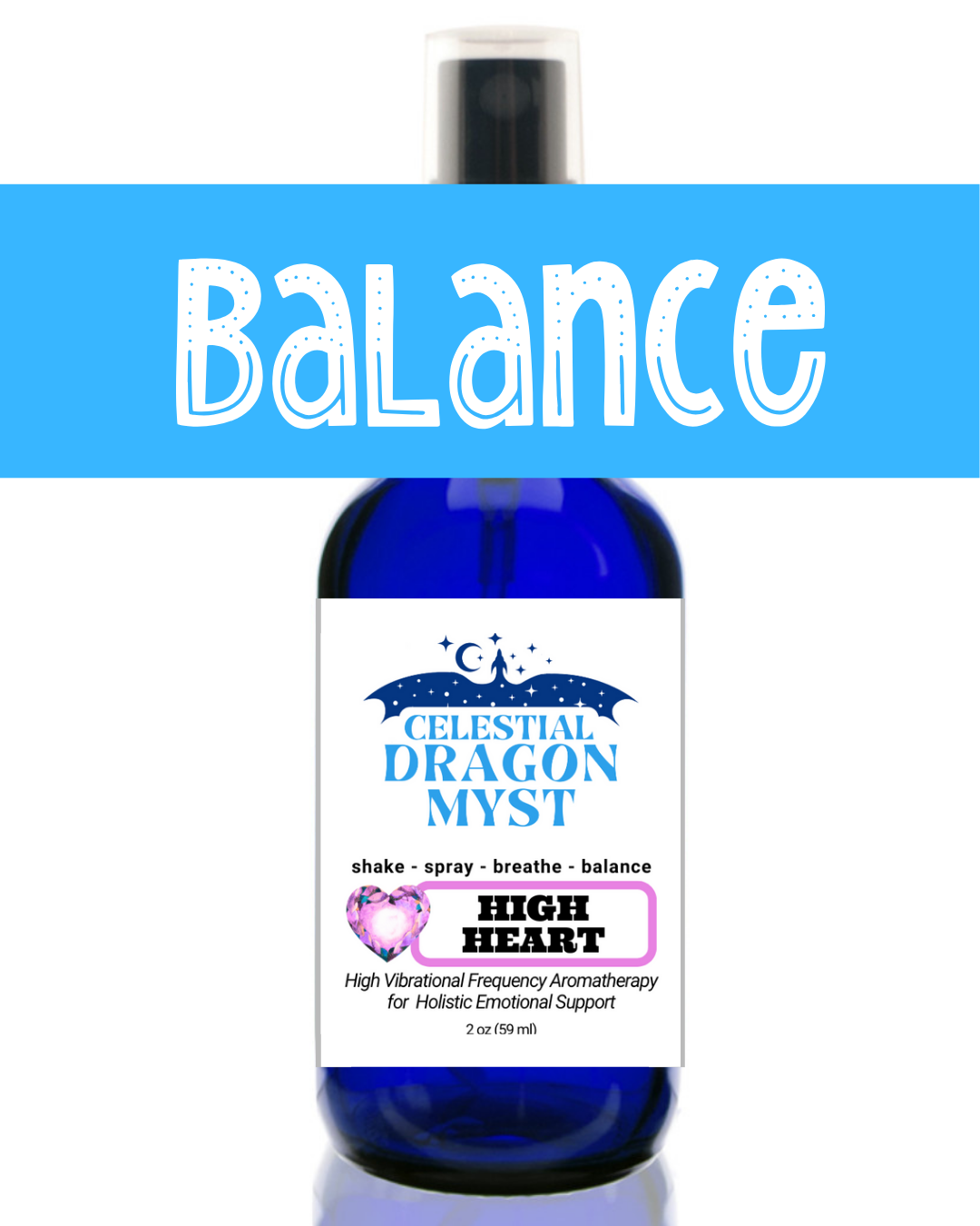 Balance HIGH HEART CHAKRA - Organic Dragon Myst