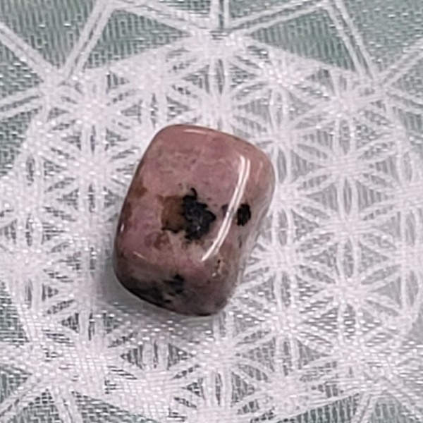 Rhodonite Natural Crystal - Smooth Tumbled Stone