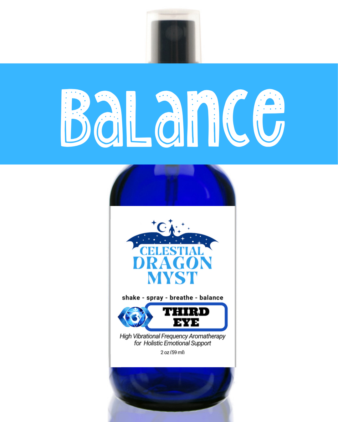 Balance THIRD EYE CHAKRA - Organic Dragon Myst