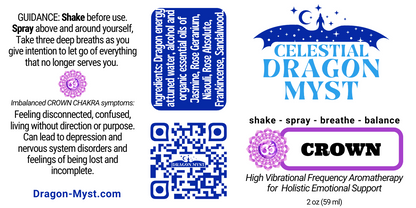 Balance CROWN CHAKRA - Organic Dragon Myst